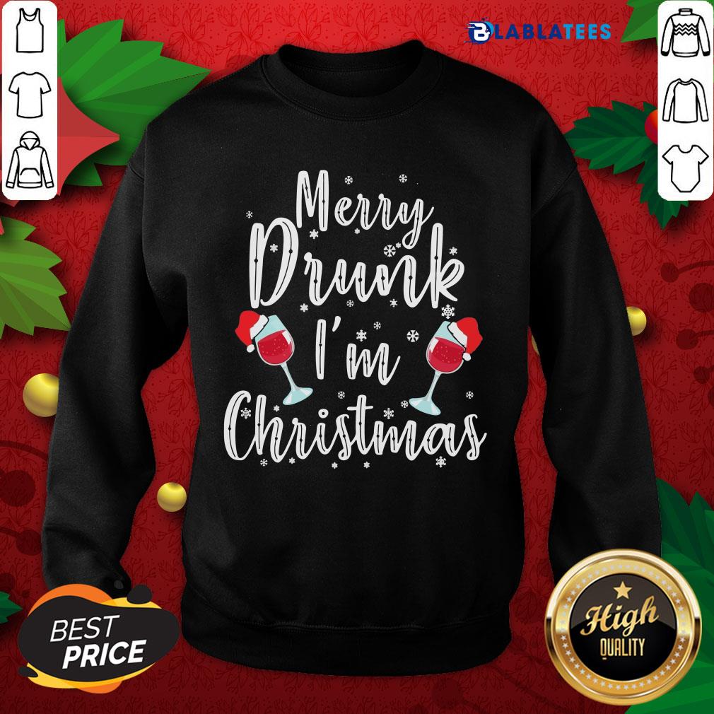 Nice Merry Drunk I'm Christmas Shirt - Image 2