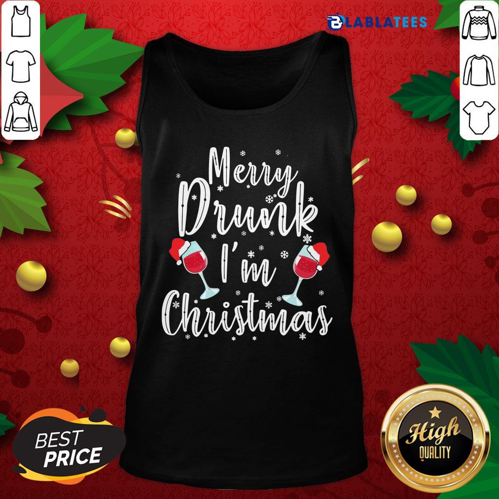 Nice Merry Drunk I'm Christmas Shirt - Image 5