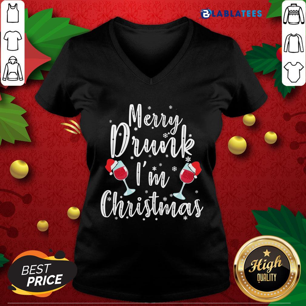 Nice Merry Drunk I'm Christmas Shirt - Image 4