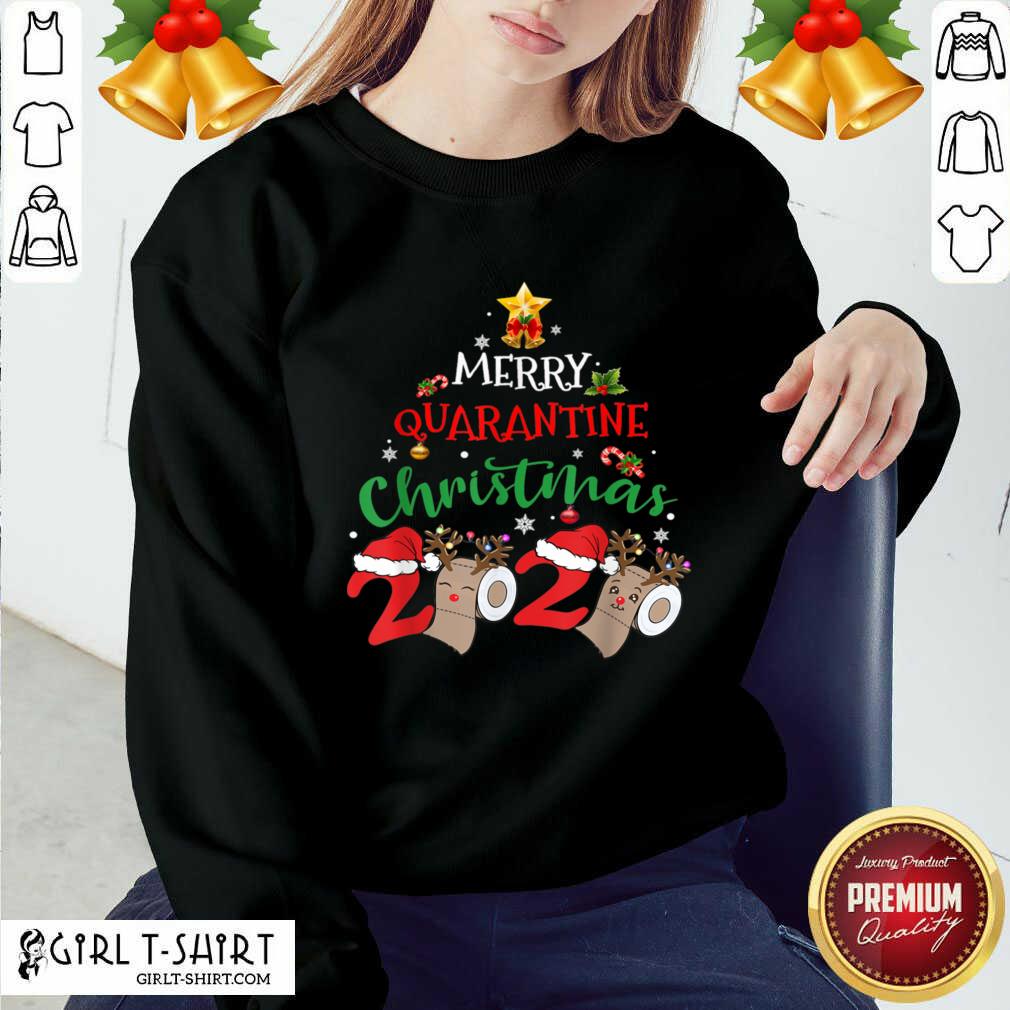 Nice Merry Quarantine Christmas 2020 Pajamas Matching Family Gift Shirt - Image 4