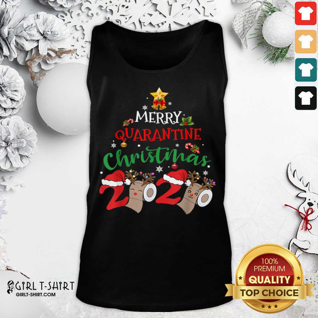 Nice Merry Quarantine Christmas 2020 Pajamas Matching Family Gift Shirt - Image 3