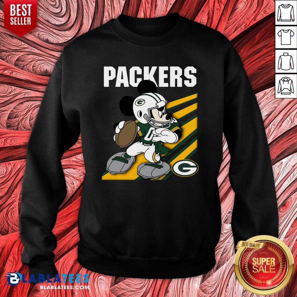 Nice Mickey Mouse Green Bay Packers Shirt - Image 4