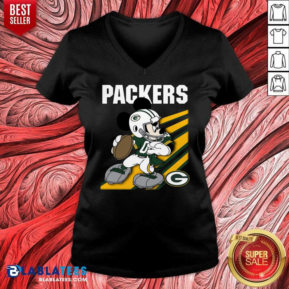 Nice Mickey Mouse Green Bay Packers Shirt - Image 2