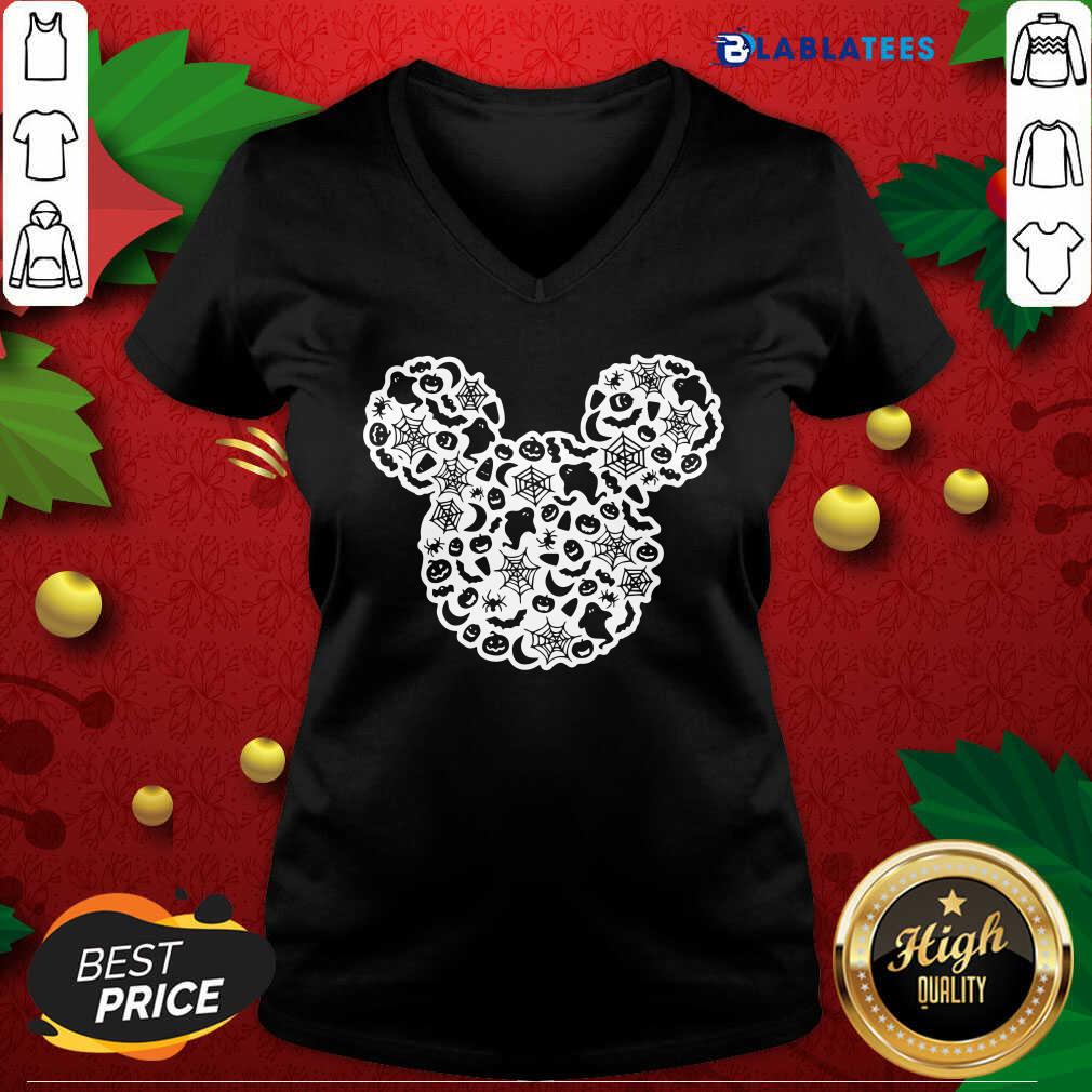 Nice Mickey Mouse Halloween Ghost Pumpkin Shirt - Image 3
