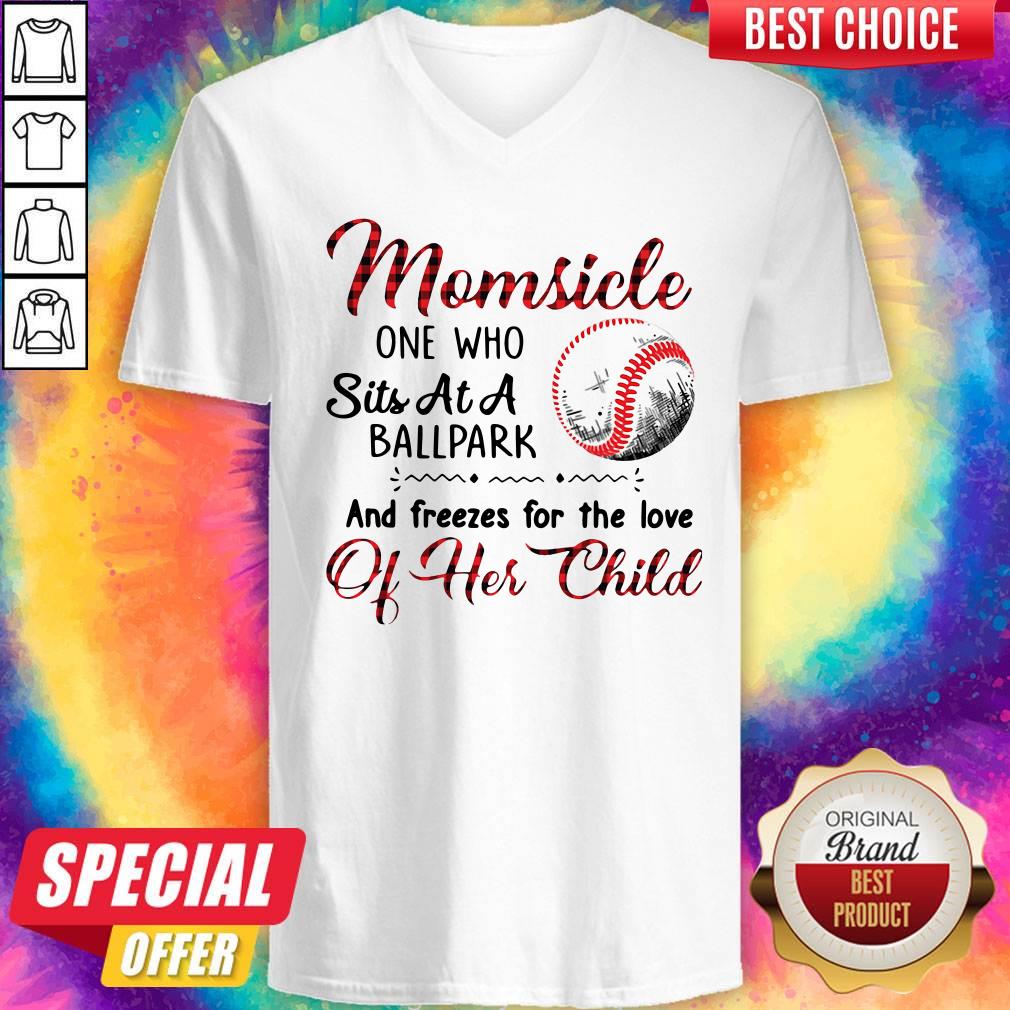 Nice Momsicle One Who Sits At A Ballpark And Freezes For The Love Of Her Child Shirt - Image 5