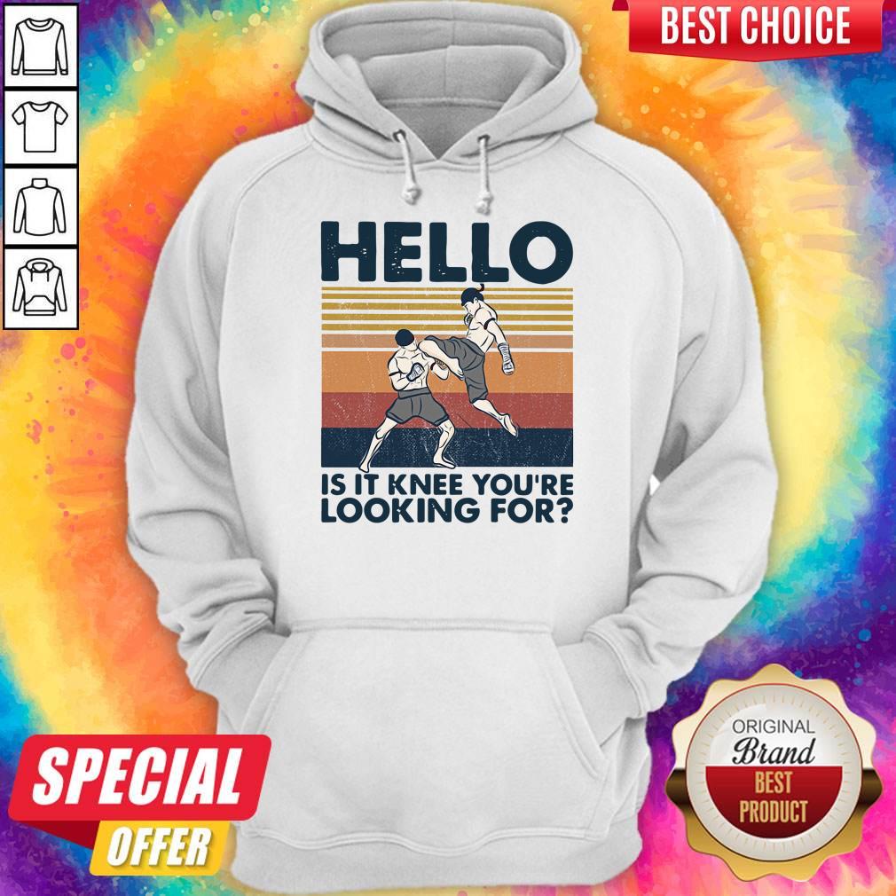 Nice Muay Thai Hello Is It Knee You're Looking For Vintage Shirt - Image 5