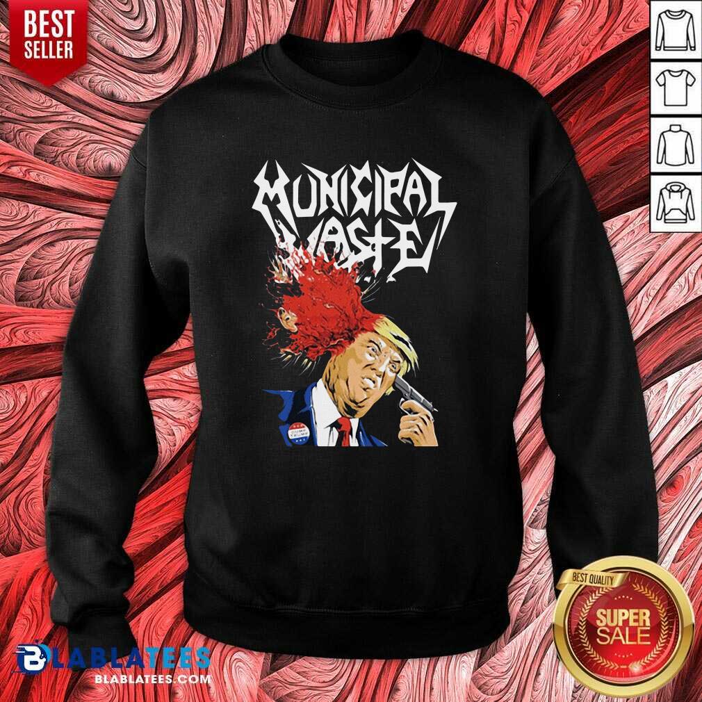 Nice Municipal Waste Trump Walls Of Death Shirt - Image 4