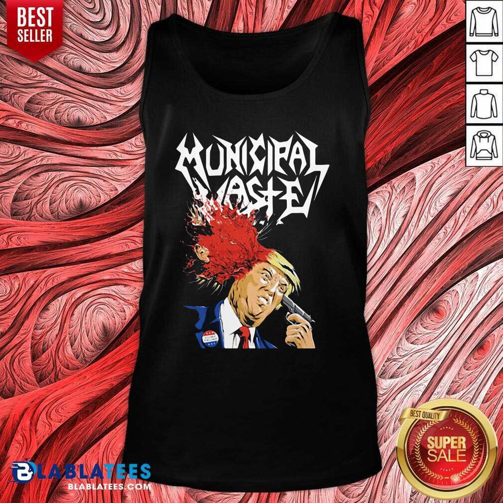 Nice Municipal Waste Trump Walls Of Death Shirt - Image 3