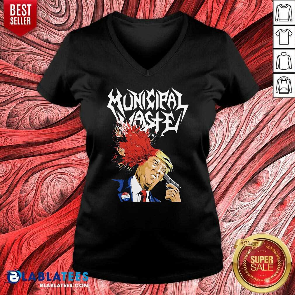 Nice Municipal Waste Trump Walls Of Death Shirt - Image 2