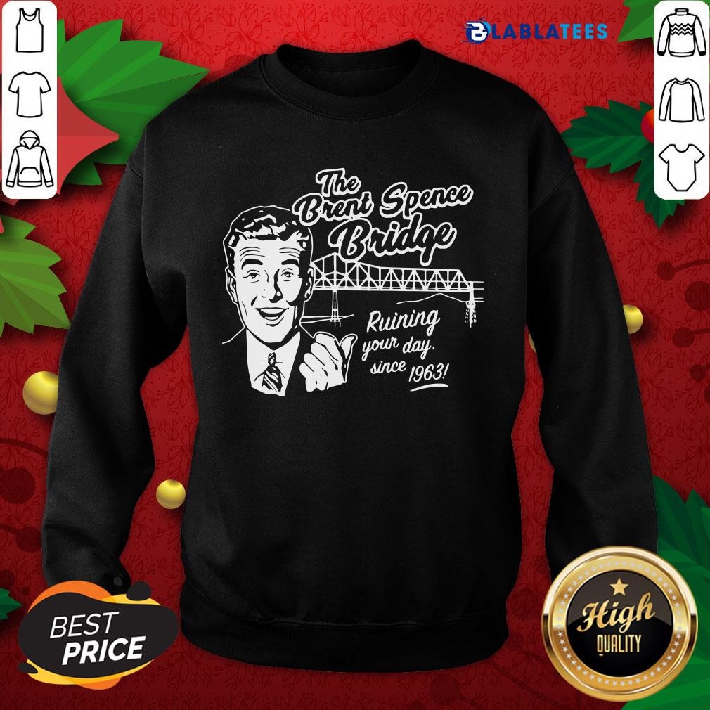 Official The Brent Spence Bridge Ruining Your Day Since 1963 Shirt - Image 2