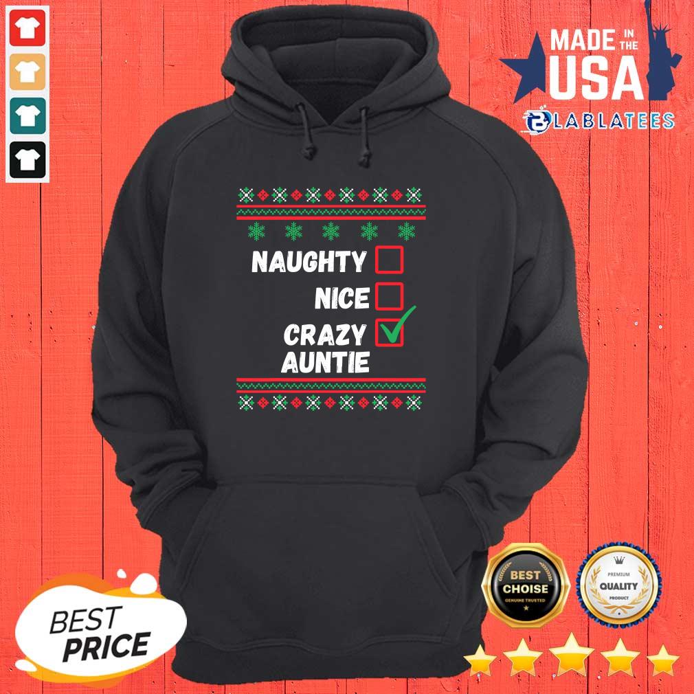 Nice Naughty Nice Crazy Auntie 2020 Ugly Christmas Shirt - Image 5