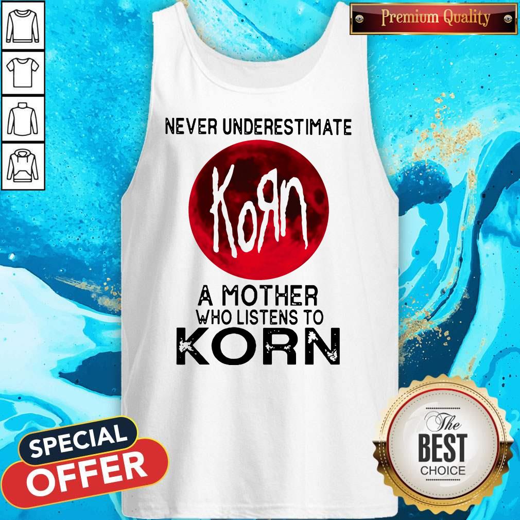 Nice Never Underestimate A Mother Who Listens To Korn Moon Shirt - Image 4