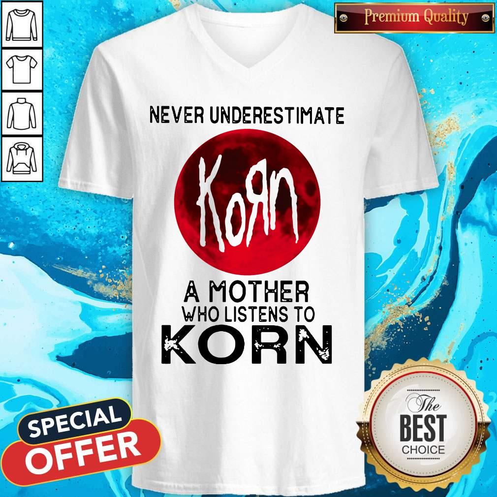 Nice Never Underestimate A Mother Who Listens To Korn Moon Shirt - Image 3