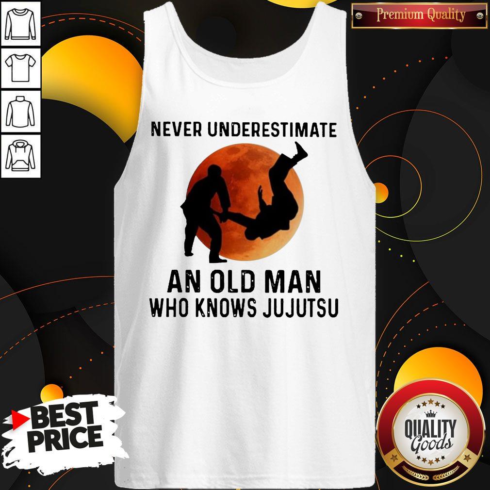 Nice Never Underestimate An Old Man Who Knows Jiu Jitsu Shirt - Image 3