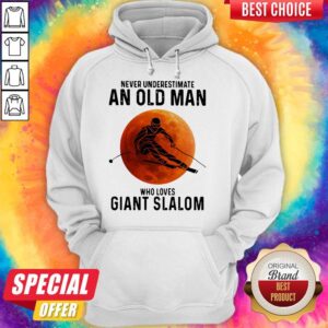 Alternative view of Nice Never Underestimate An Old Man Who Loves Giant Slalom Sunset Shirt