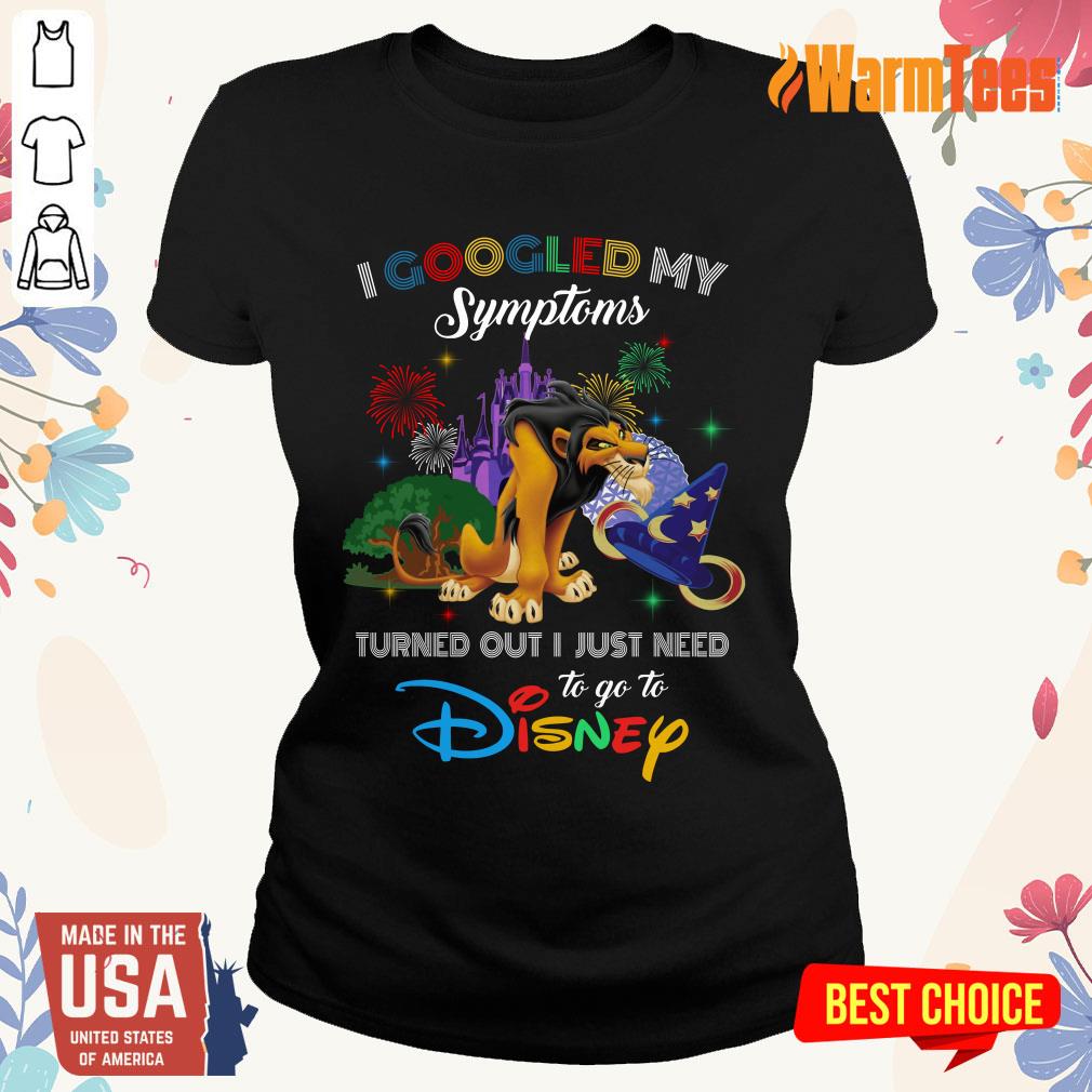 Nice Newspaper I Googled My Symptoms Disney Shirt - Image 3