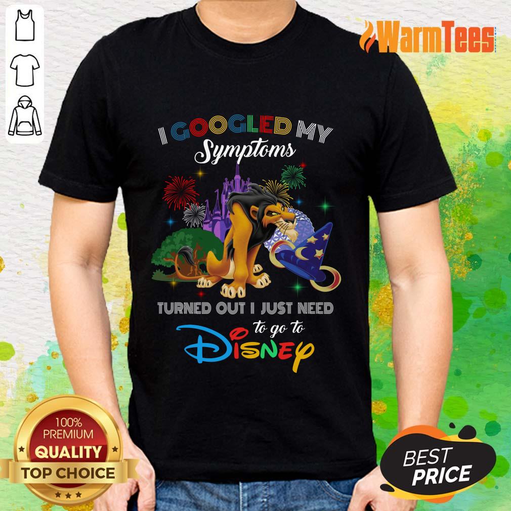 Nice Newspaper I Googled My Symptoms Disney Shirt