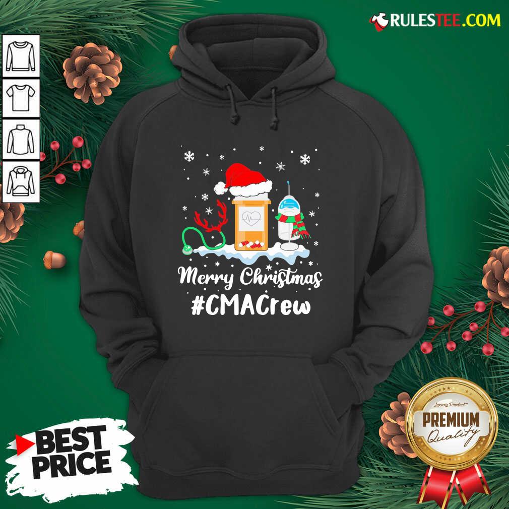 Nice Nurse Santa Vaccine Merry Christmas #Cma Crew Shirt - Image 2
