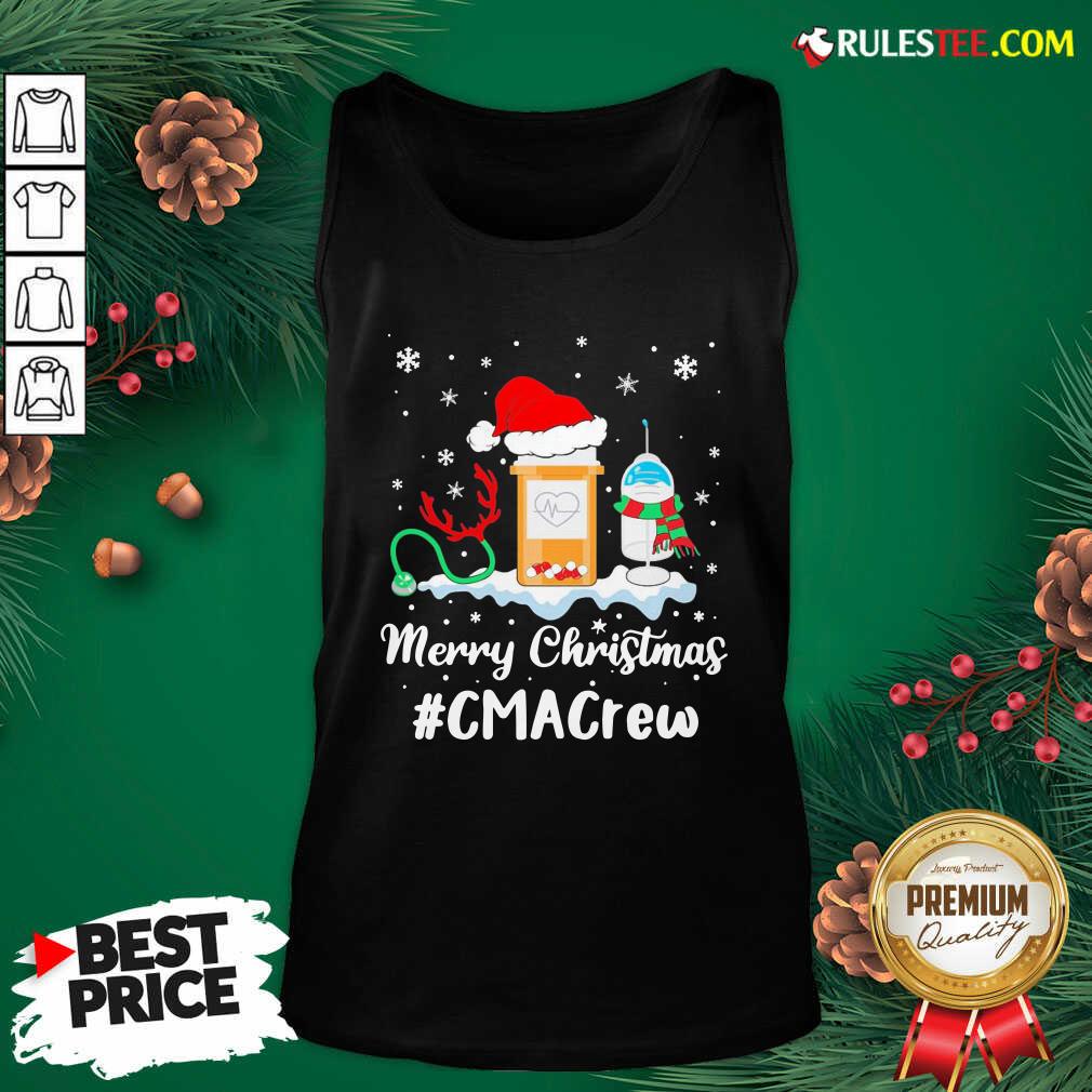 Nice Nurse Santa Vaccine Merry Christmas #Cma Crew Shirt - Image 4