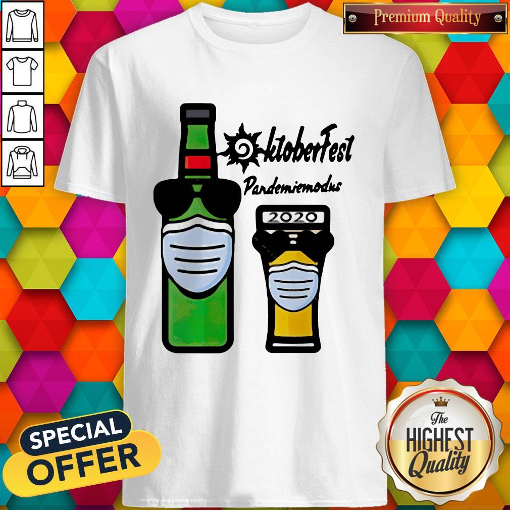 Nice Oktoberfest Pandemie Modus 2020 Beer Mask Shirt