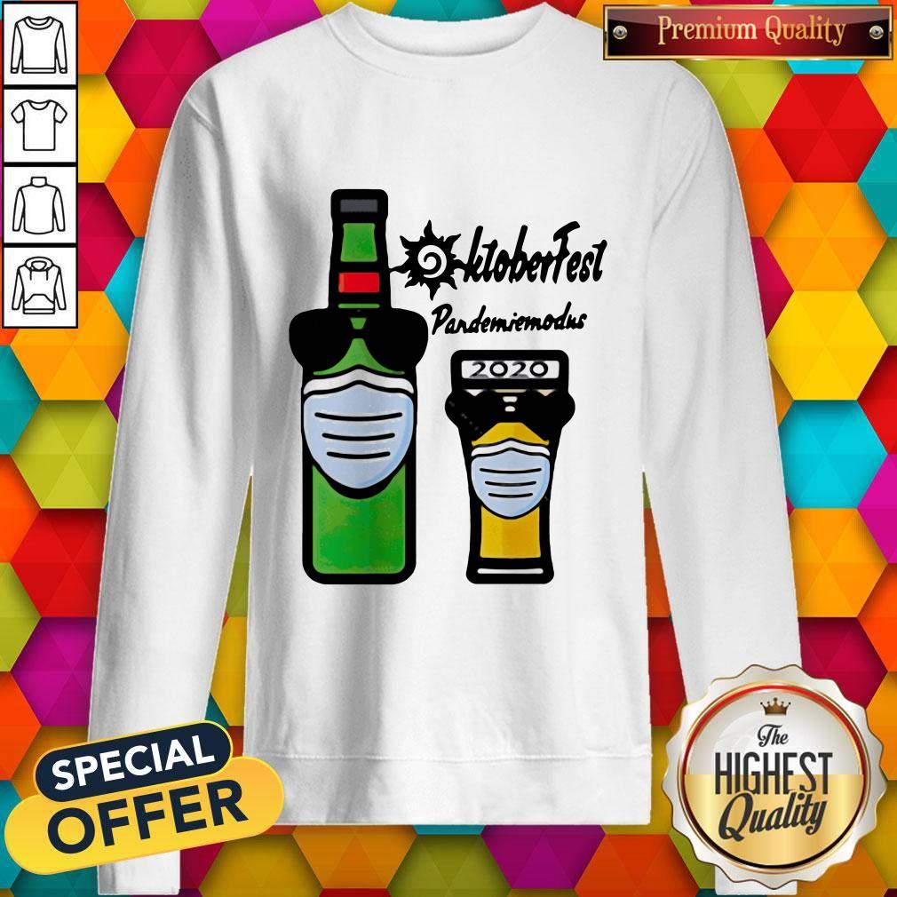 Nice Oktoberfest Pandemie Modus 2020 Beer Mask Shirt - Image 3