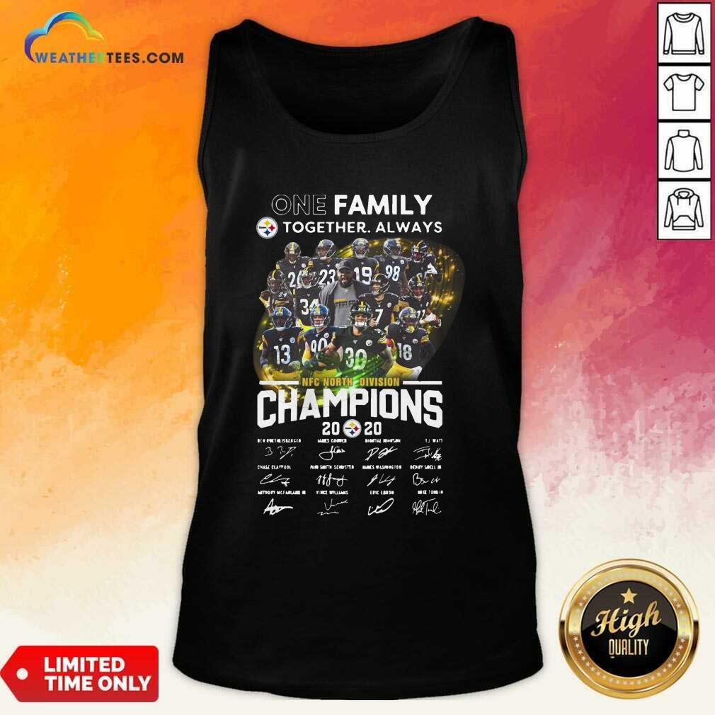 Nice One Family Pittsburgh Steelers Together Always Nfc North Division Champions Signatures Shirt - Image 4