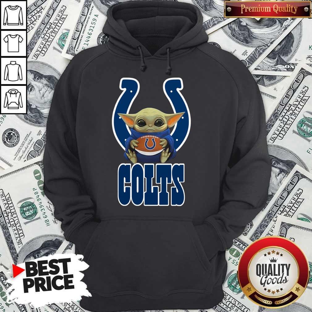 Nice Original Baby Yoda Hug Indianapolis Colts Football Shirt - Image 5