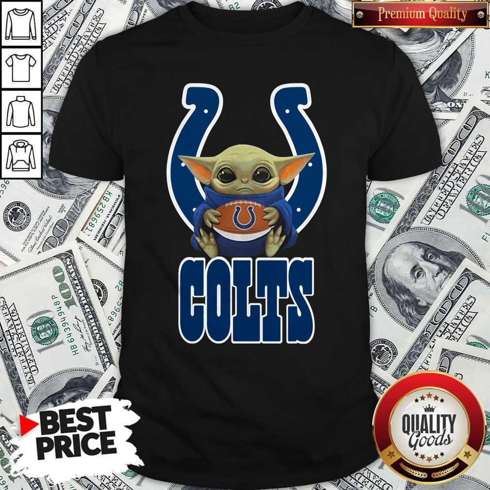 Nice Original Baby Yoda Hug Indianapolis Colts Football Shirt