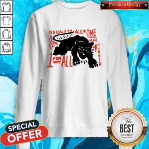 Alternative view of Nice Panther Black Coalition All For One Shirt