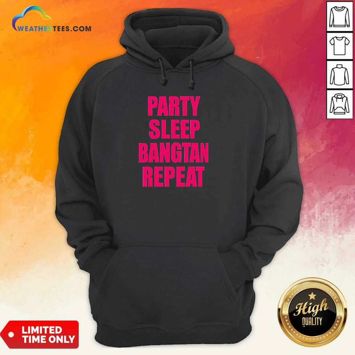 Nice Party Sleep Bangtan Repeat Shirt - Image 2