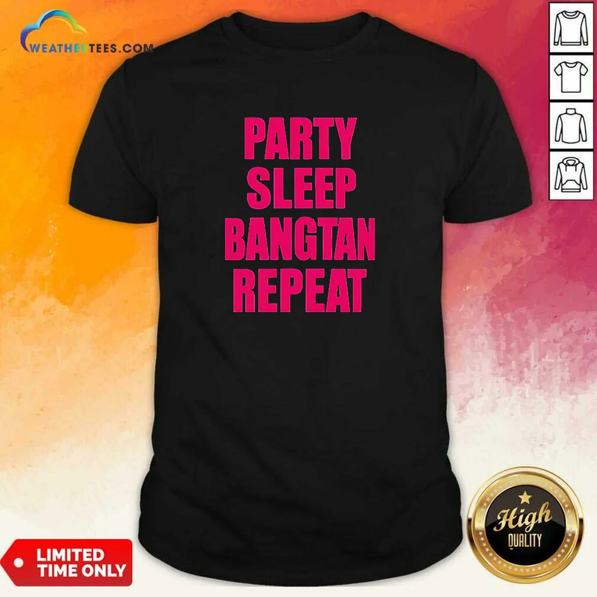 Nice Party Sleep Bangtan Repeat Shirt
