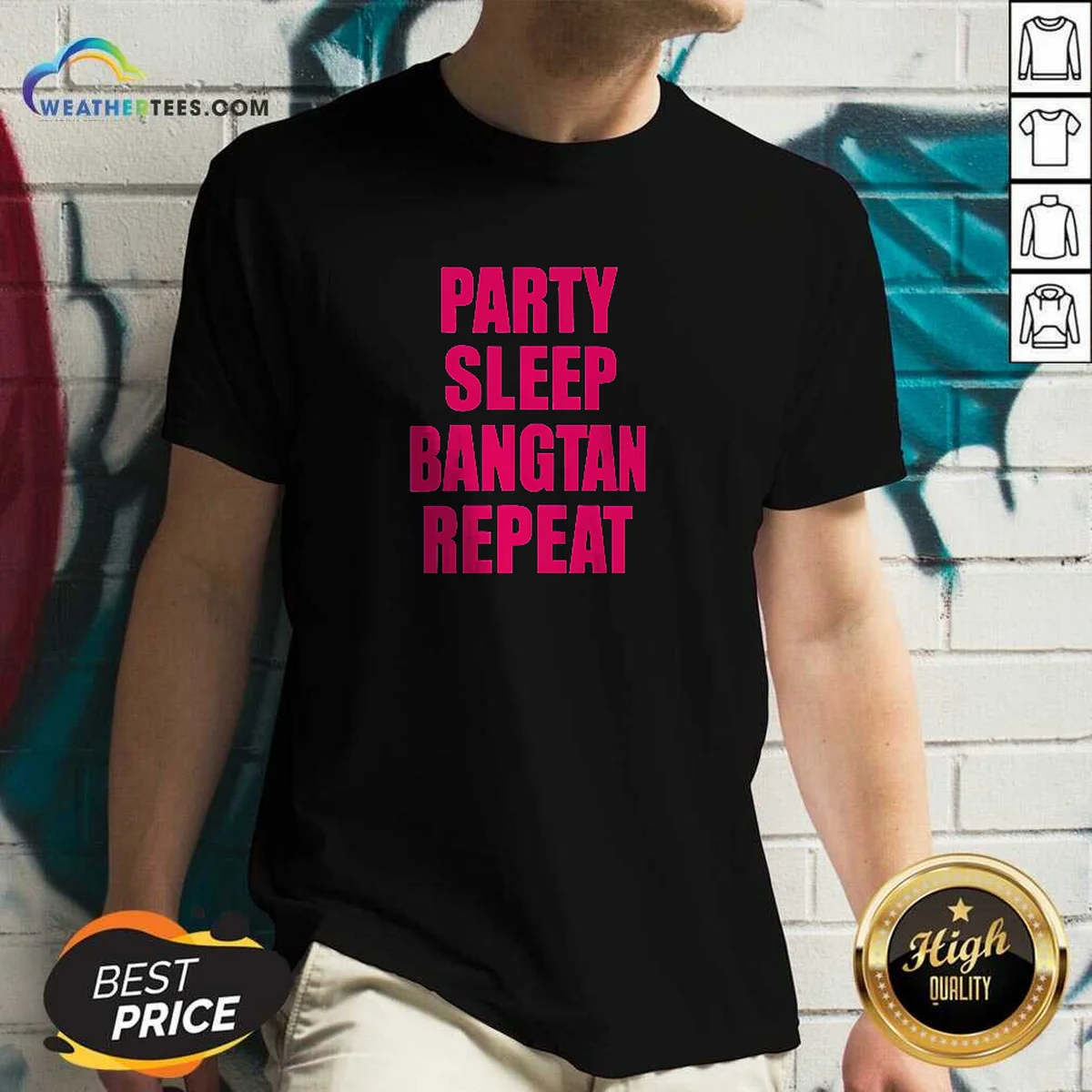 Nice Party Sleep Bangtan Repeat Shirt - Image 3