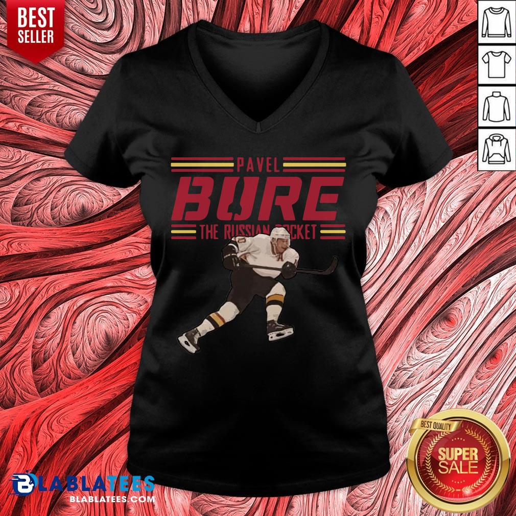 Nice Pavel Bure The Russian Rocket Play T-Shirt - Image 4