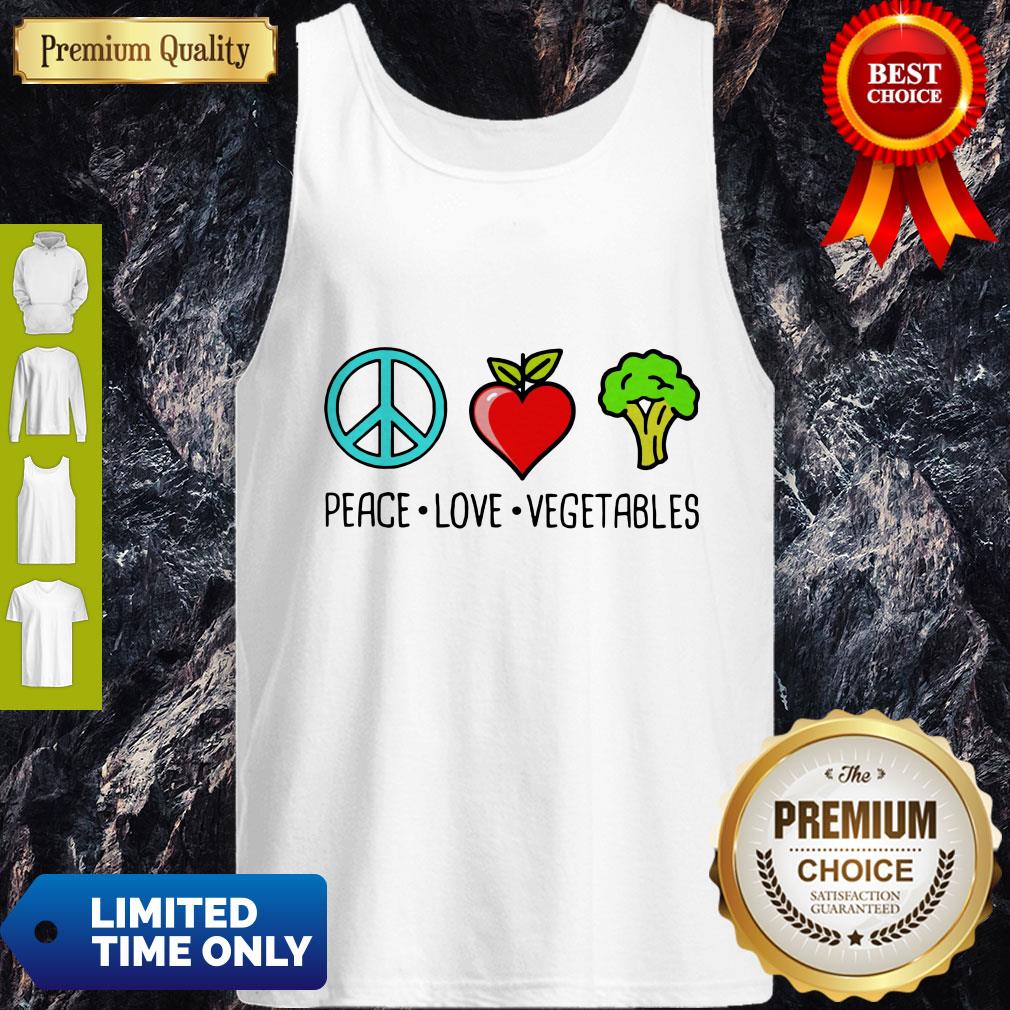 Nice Peace Love Vegetables Shirt - Image 3