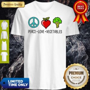 Alternative view of Nice Peace Love Vegetables Shirt