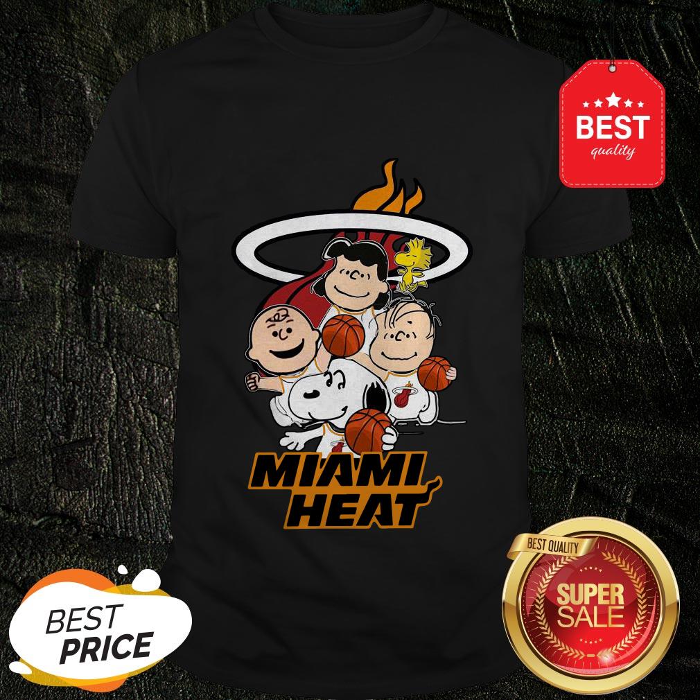 Nice Peanut Characters Mashup Miami Heat Shirt