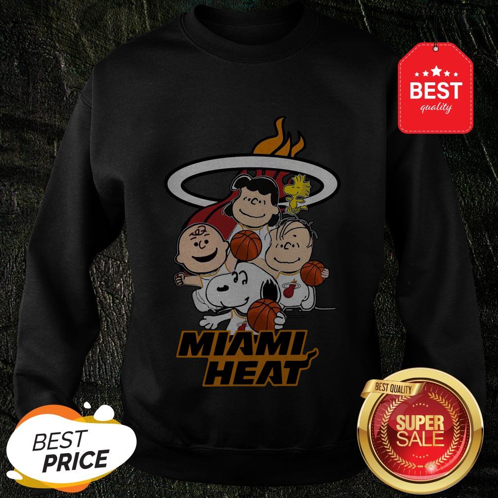 Nice Peanut Characters Mashup Miami Heat Shirt - Image 4