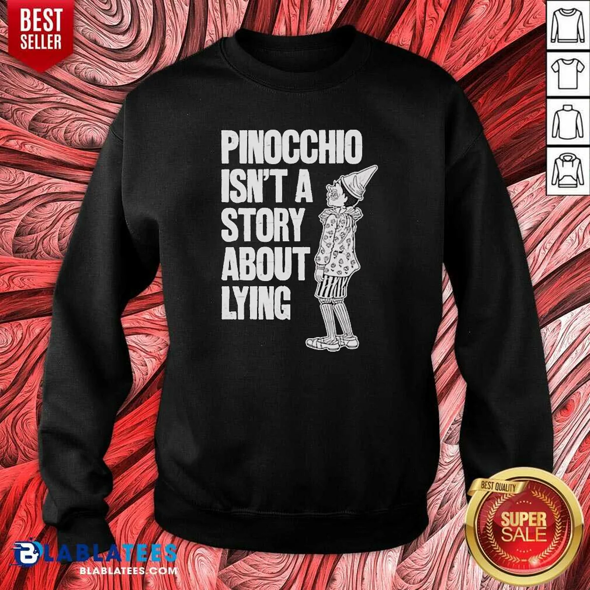 Nice Pinocchio Isnt A Story About Lying Pinocchio Shirt - Image 4
