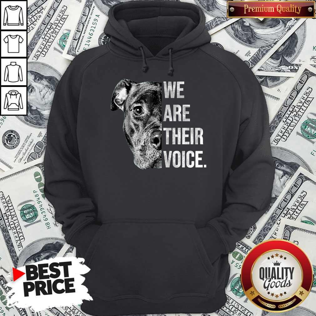 Nice Pitbull Dog We Are Their Voice Shirt - Image 3