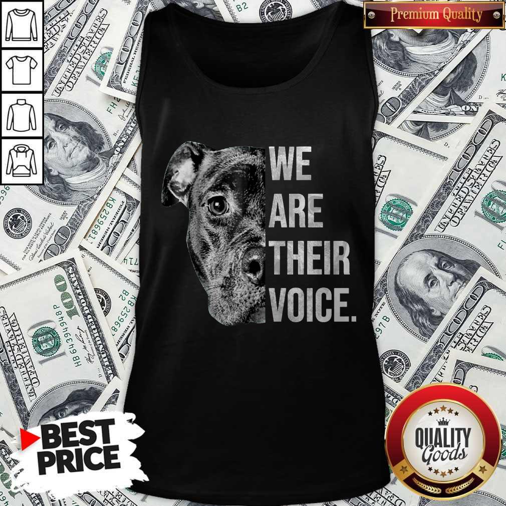 Nice Pitbull Dog We Are Their Voice Shirt - Image 5