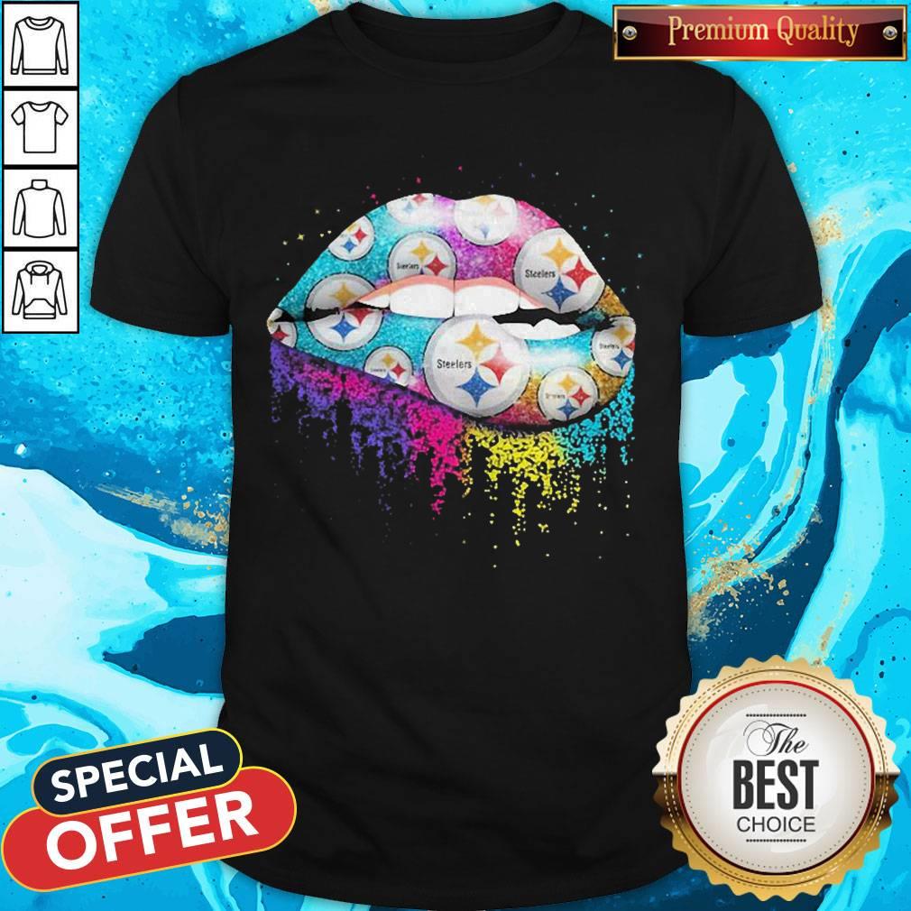 Nice Pittsburgh Steelers Lips Diamond Shirt