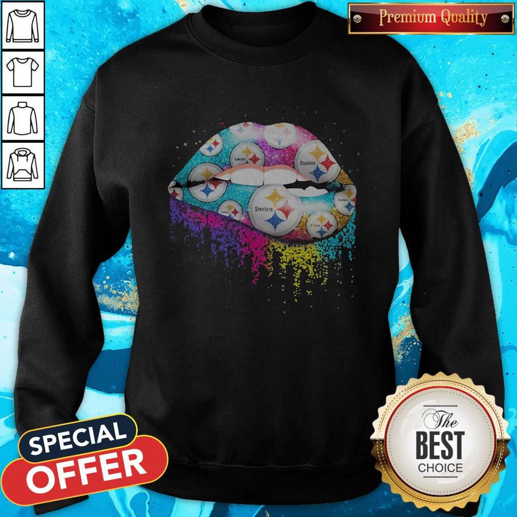Nice Pittsburgh Steelers Lips Diamond Shirt - Image 5
