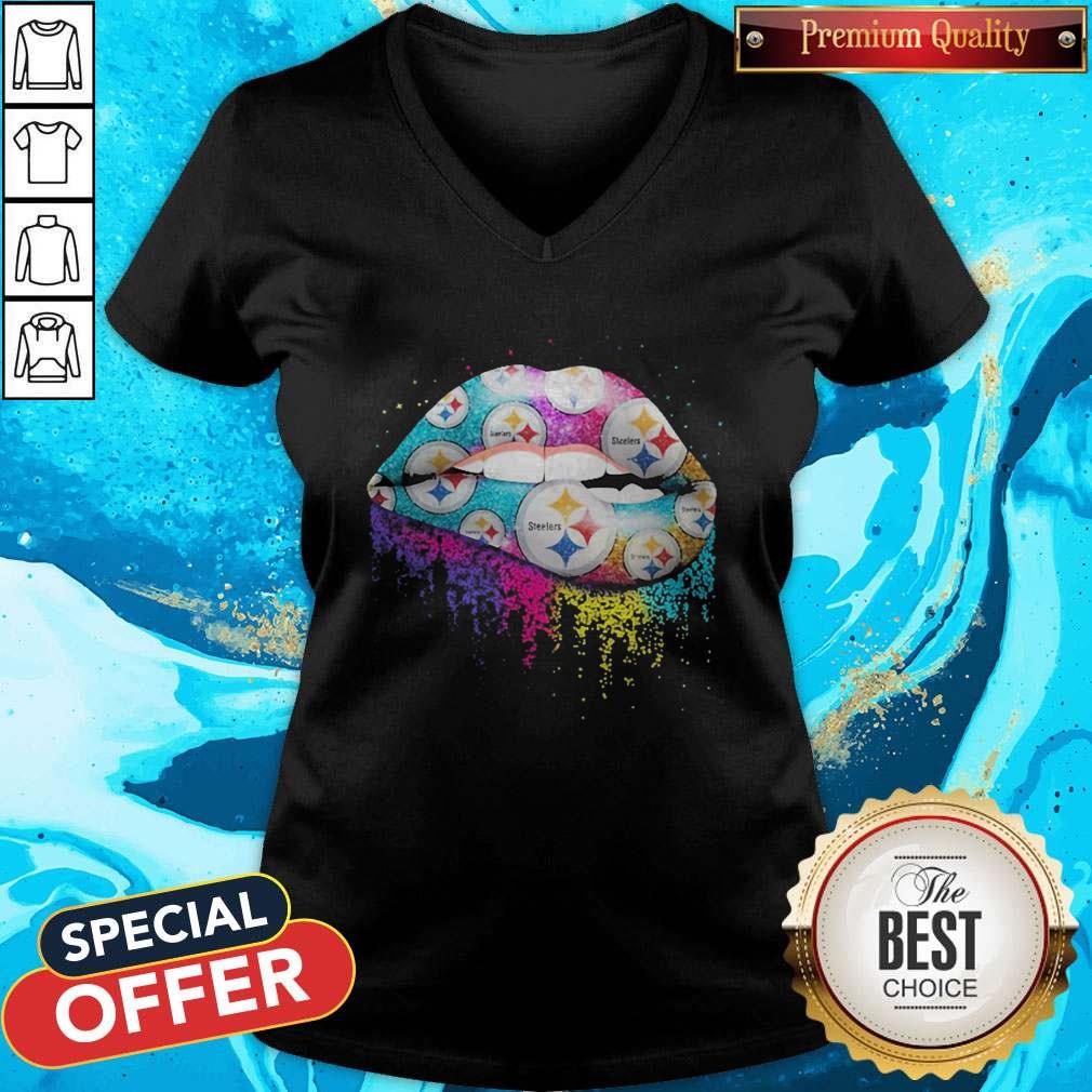 Nice Pittsburgh Steelers Lips Diamond Shirt - Image 3