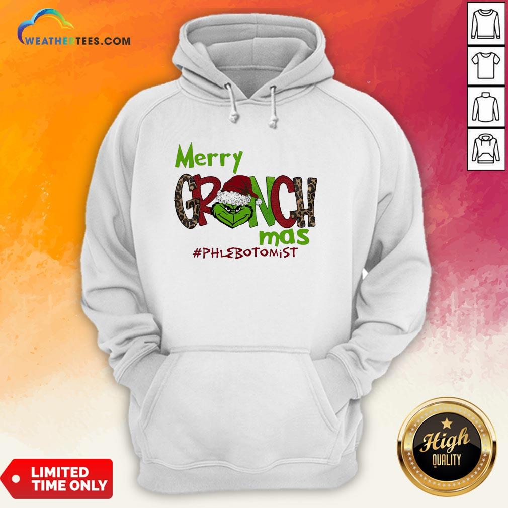 Nice Premium Merry Grinchmas Phlebotomist Christmas Shirt - Image 5