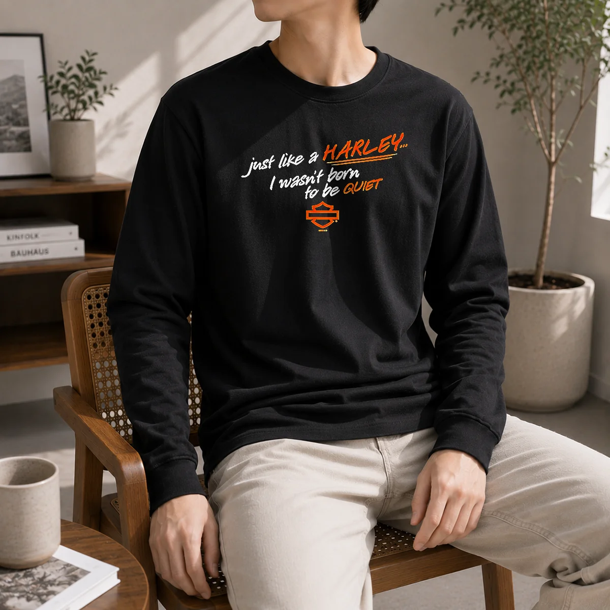 Nice Pretty Just Like A Harley I Wasn't Born To Be Quiet Shirt - Image 6