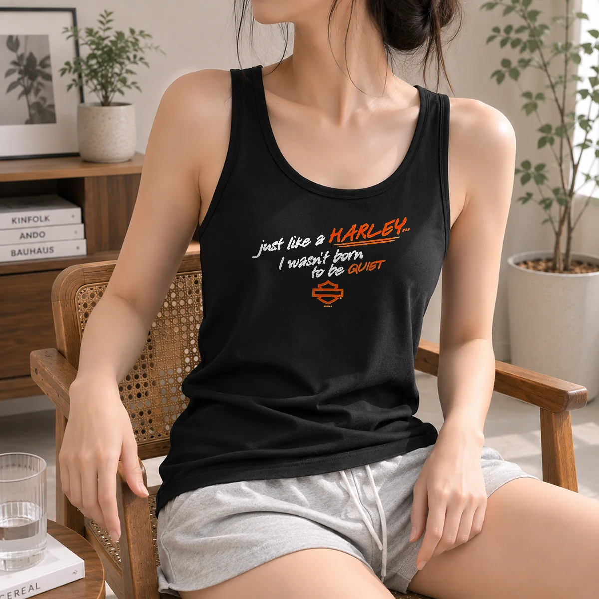 Nice Pretty Just Like A Harley I Wasn't Born To Be Quiet Shirt - Image 3