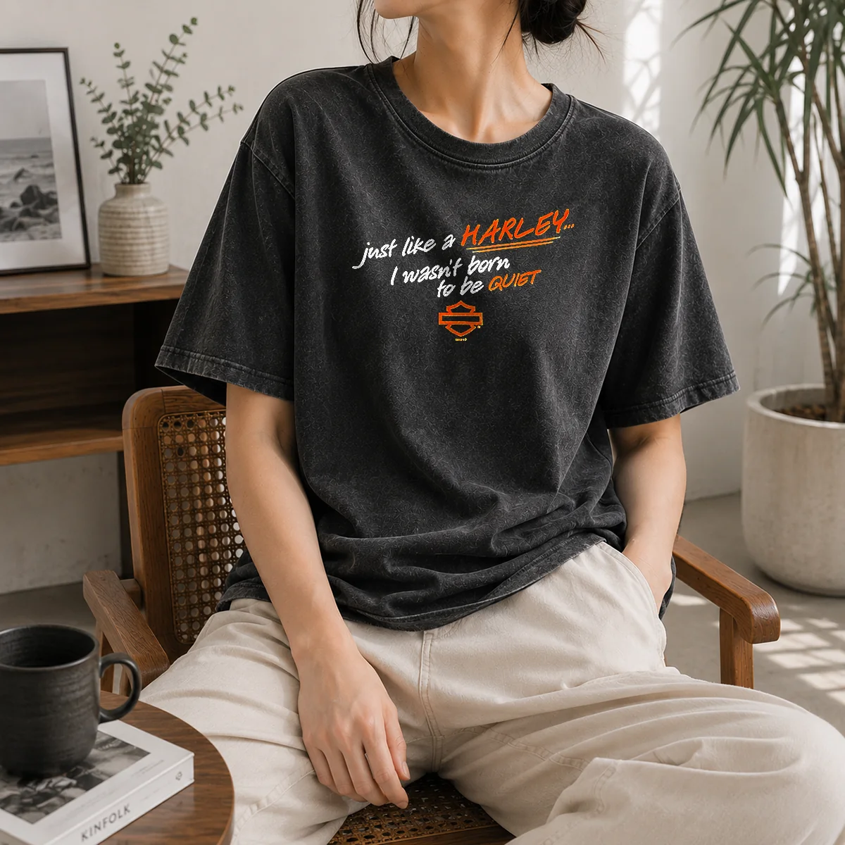Nice Pretty Just Like A Harley I Wasn't Born To Be Quiet Shirt - Image 8