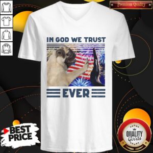 Alternative view of Nice Pug In God We Trust Ever American Flag Independence Day Vintage Shirt