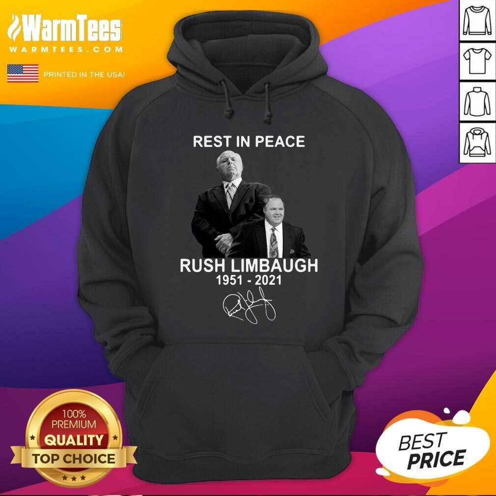 Nice Rest In Peace Rush Limbaugh 1951 2021 Signature Shirt - Image 2