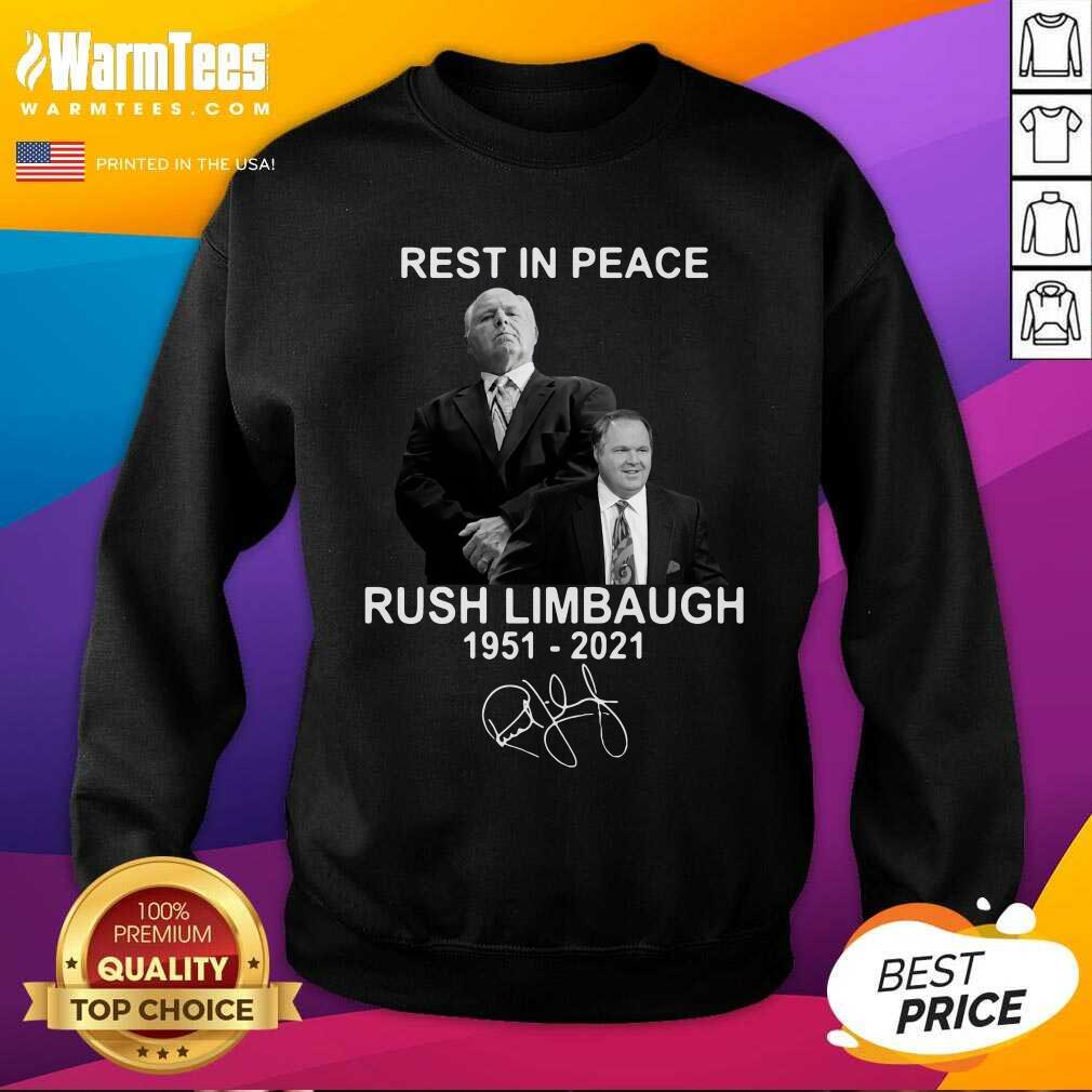 Nice Rest In Peace Rush Limbaugh 1951 2021 Signature Shirt - Image 3